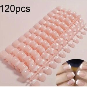 120pcs Pink Nail Tips